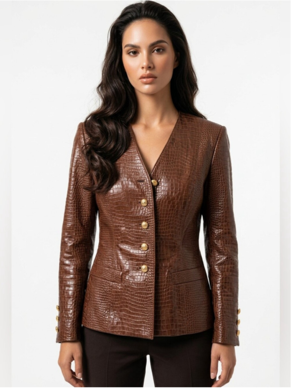 Escada By Margaretha Ley Blazer Leather Jacket